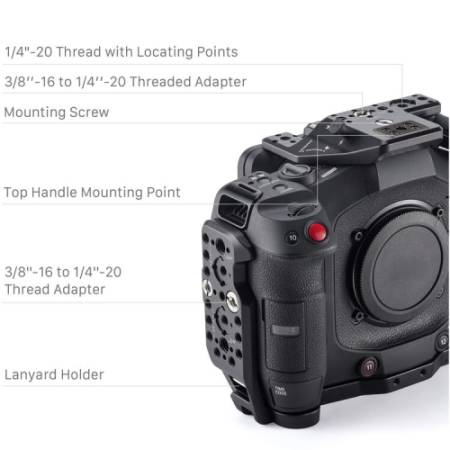 Tilta ES-T25-C-V (Pro Kit V-Mount) - zestaw z klatką do Canon C80 - szczegóły